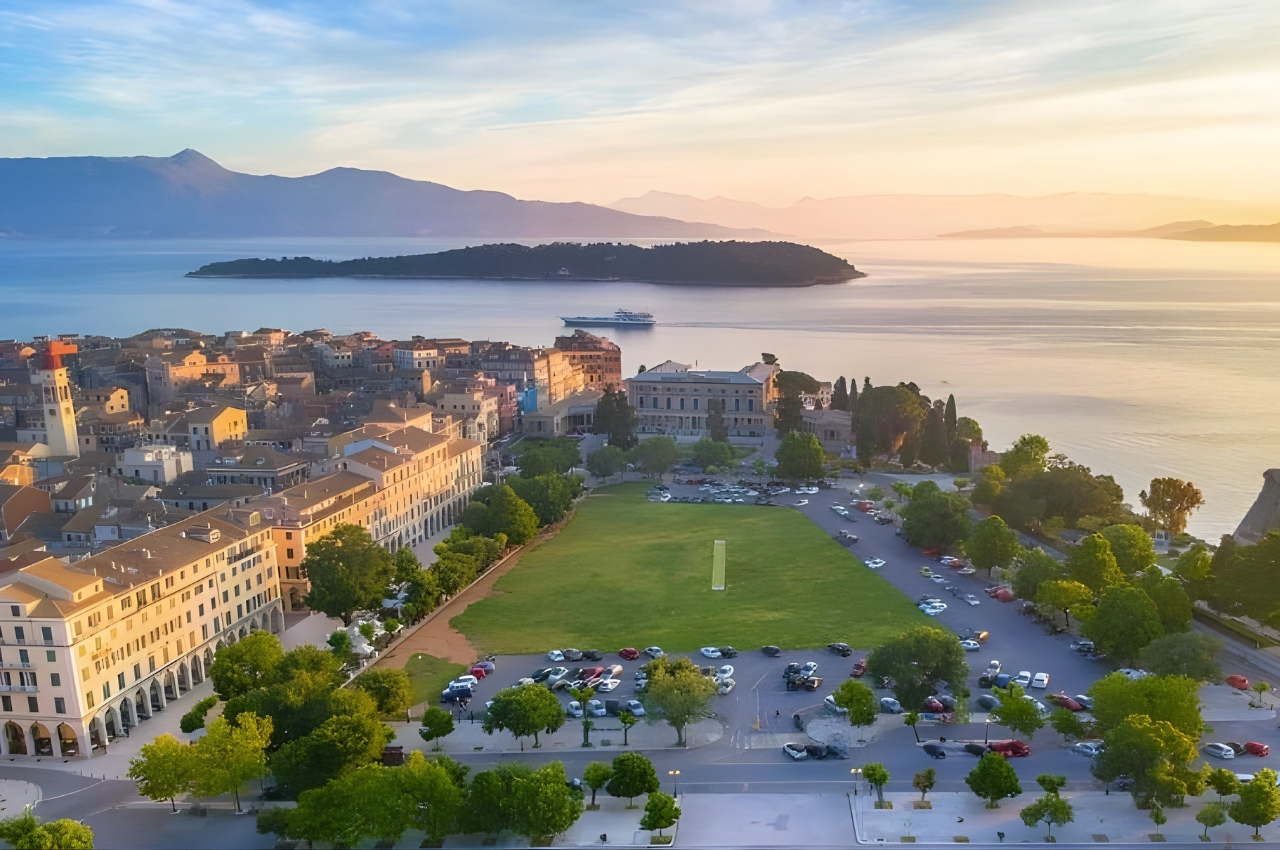 Liston Square in Corfu